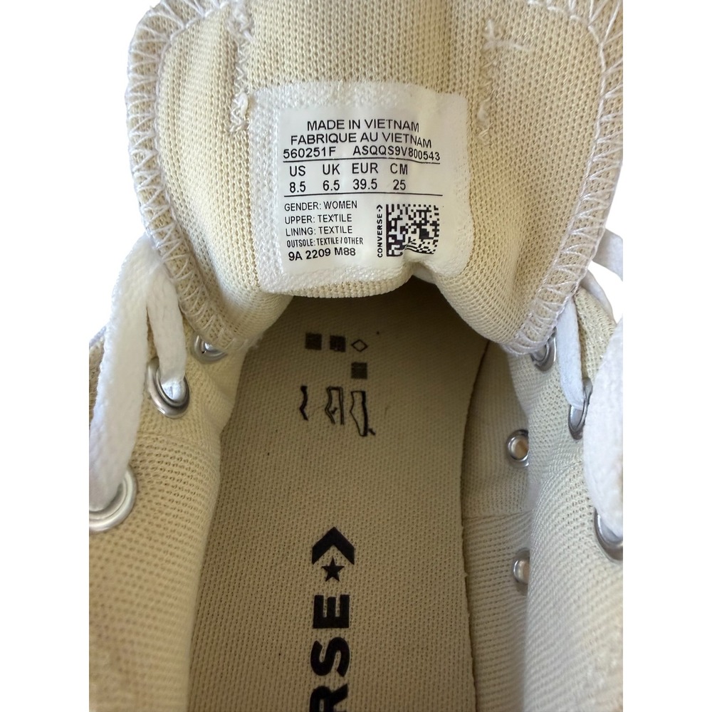 Converse Chuck Taylor All Star Lift Platform Sneakers White Women 8.5 US Low Top - Picture 9 of 10